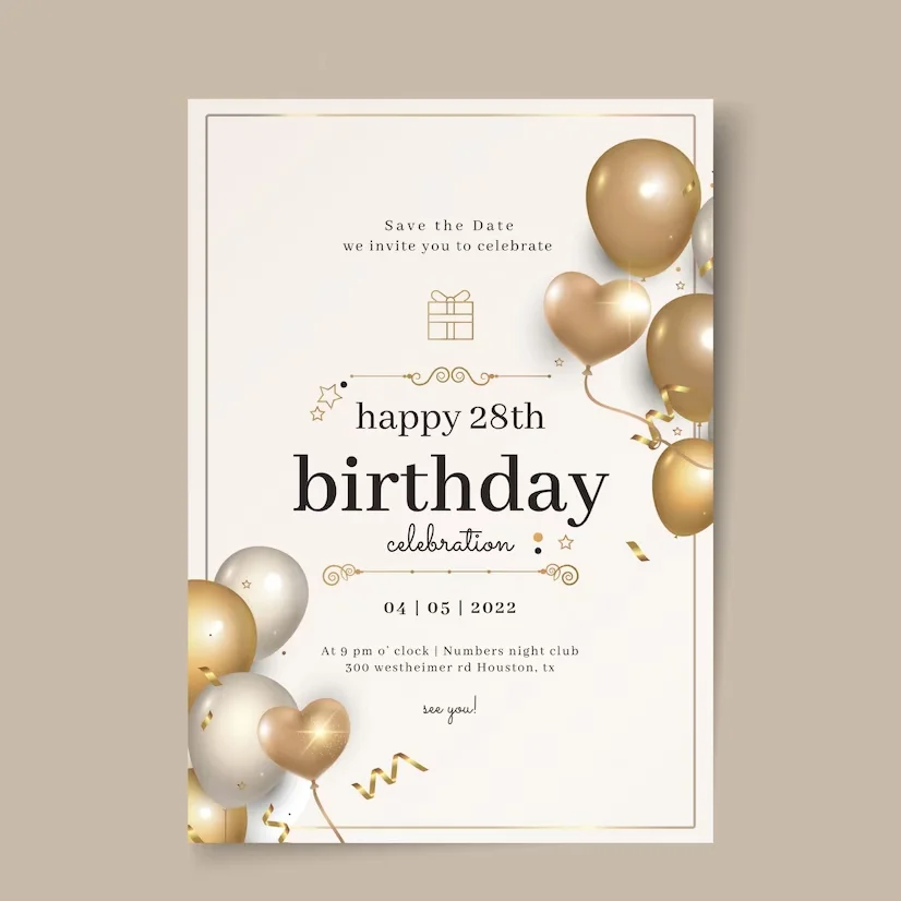 Custom Birthday Invitations Printing Local Waltham Cross and Enfield