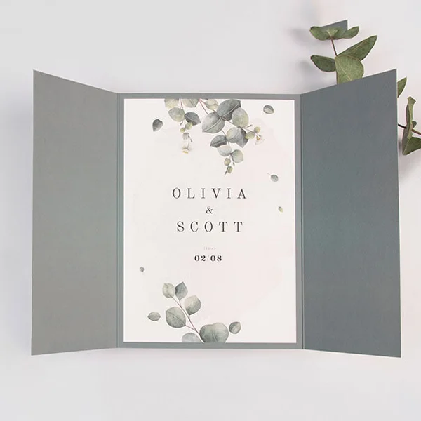 folded wedding invitations printing