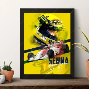 A1 Ayrton Senna Poster – Master of Speed