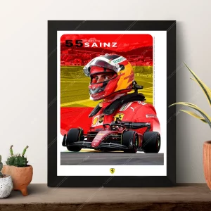 A1 Carlos Sainz Poster – Racing Excellence