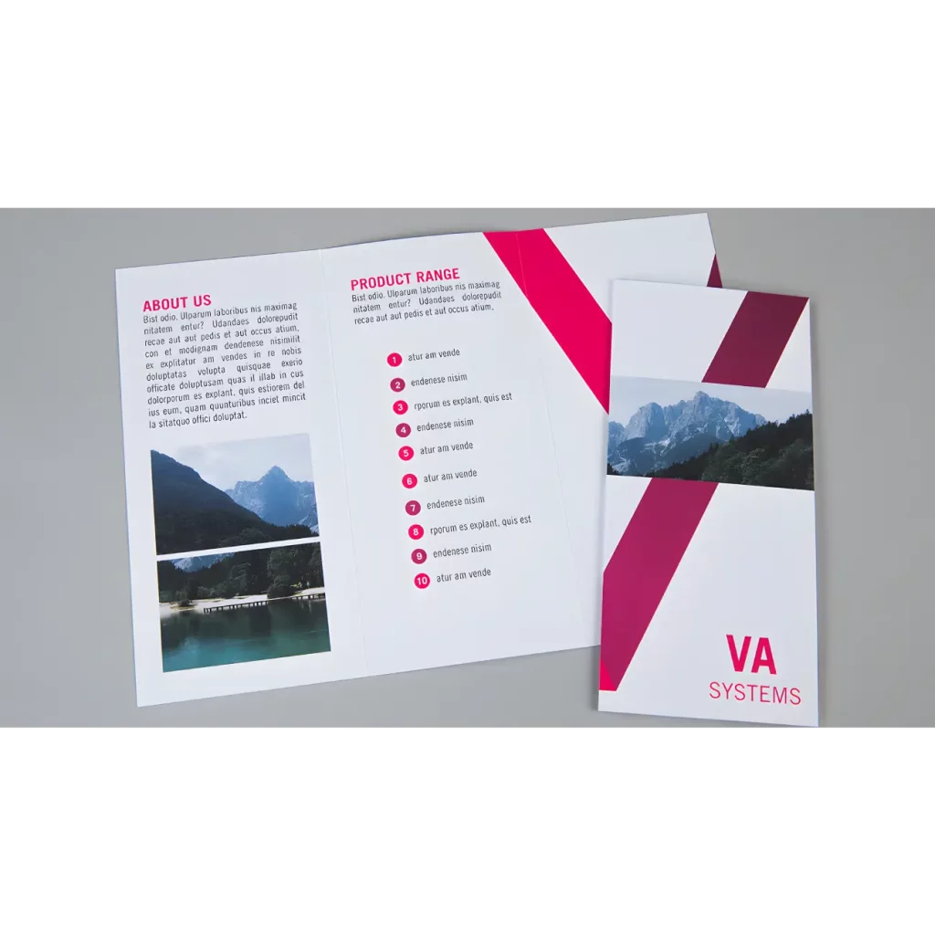 Custom Shape Fold Leaflets - Local Waltham Cross and Enfield Printers ...